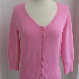Casual Corner Pink 3/4 Sleeve Sweater